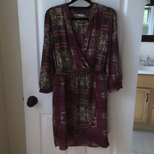 Southwestern wrap dress